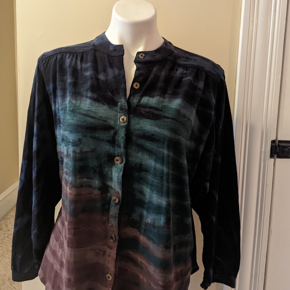 River + Sky organic cotton Slub Ojai blouse size xs - Picture 7 of 11